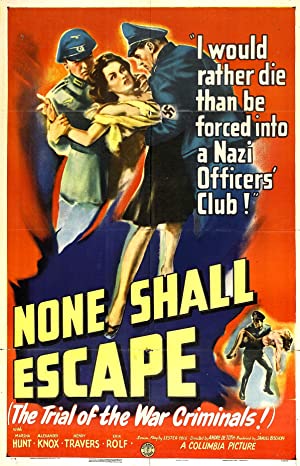 Nonton Film None Shall Escape (1944) Subtitle Indonesia